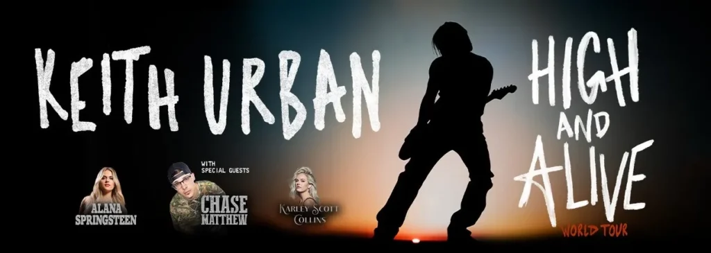 Keith Urban & Chase Matthew at Rod Laver Arena